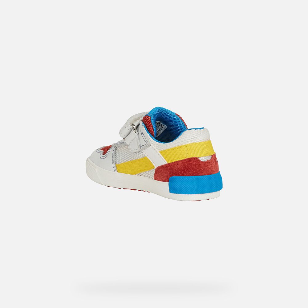 Geox Sneakers White/Red Kilwi Boy - Geox Baby Shoes - MTJQOW403